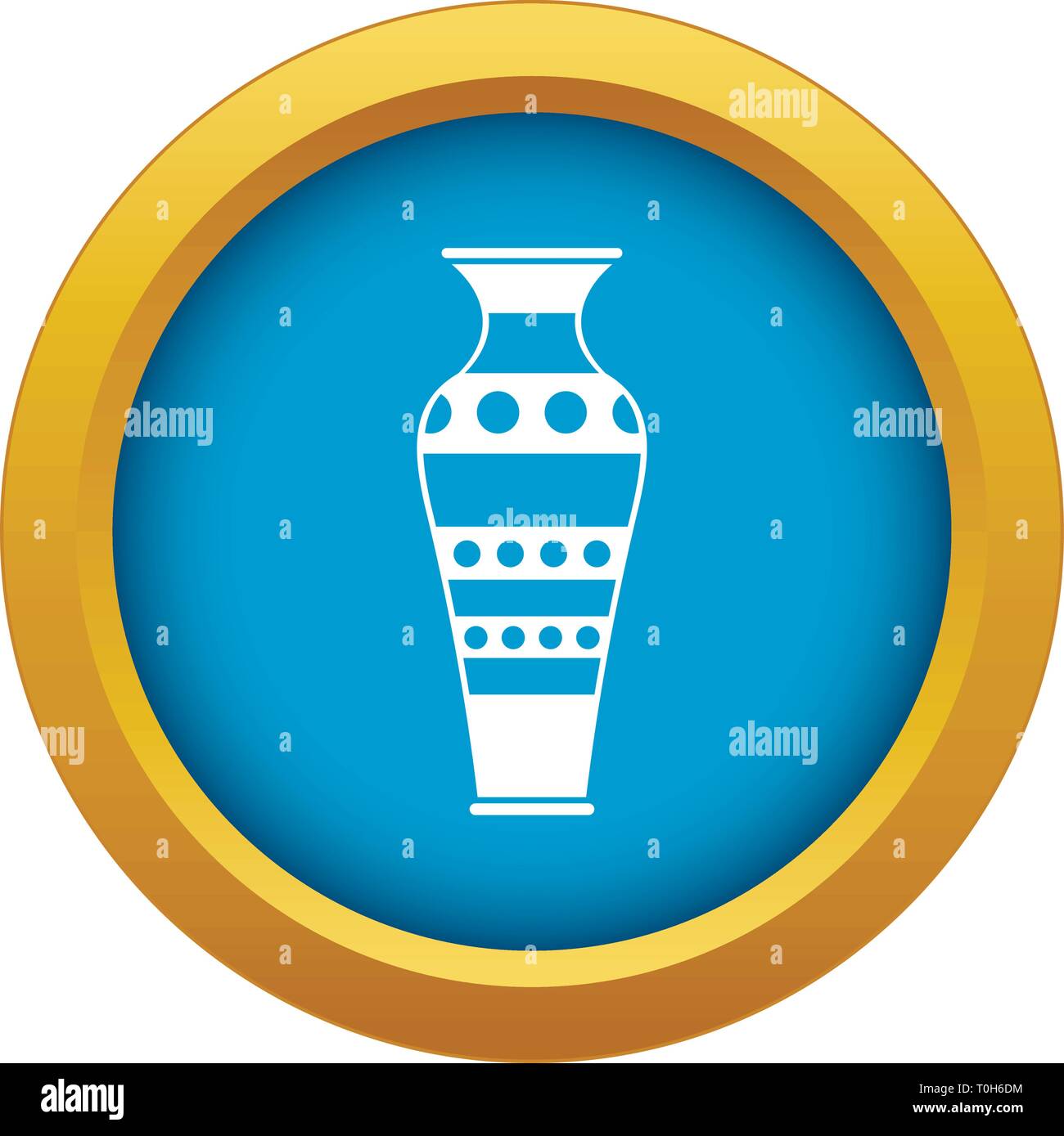 Egyptian vase icon blue vector isolated Stock Vector Image & Art - Alamy