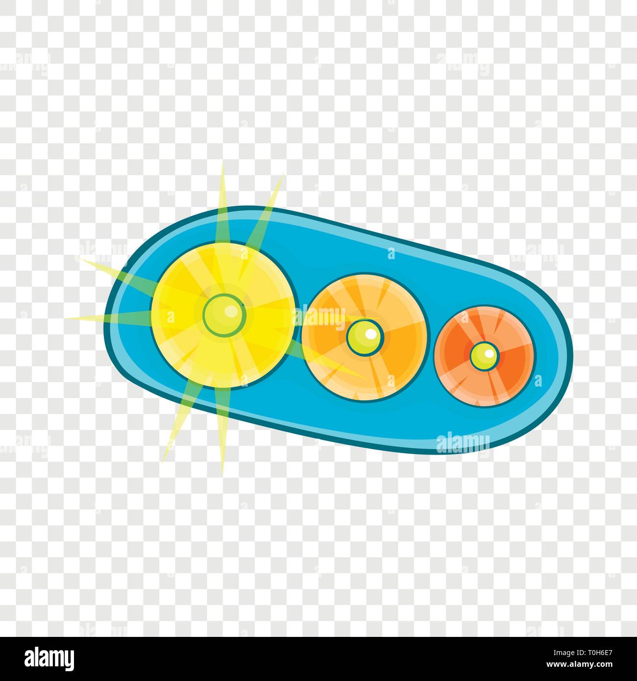 Taillight of car icon, cartoon style Stock Vector Image & Art - Alamy