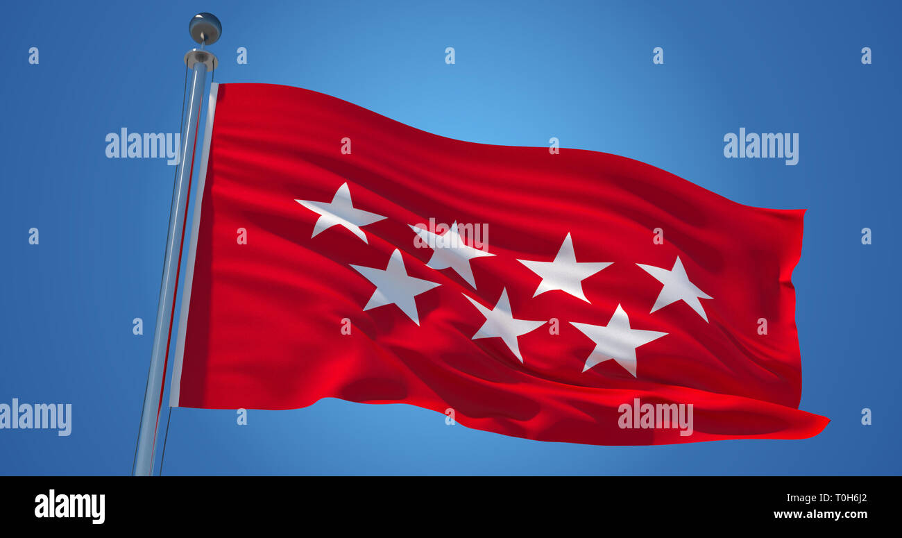 Madrid Flag High Resolution Stock Photography And Images Alamy