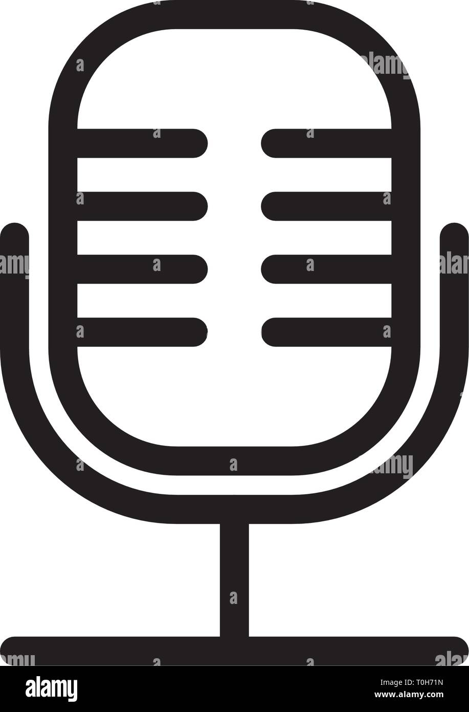 Microphone object Stock Vector Images - Alamy
