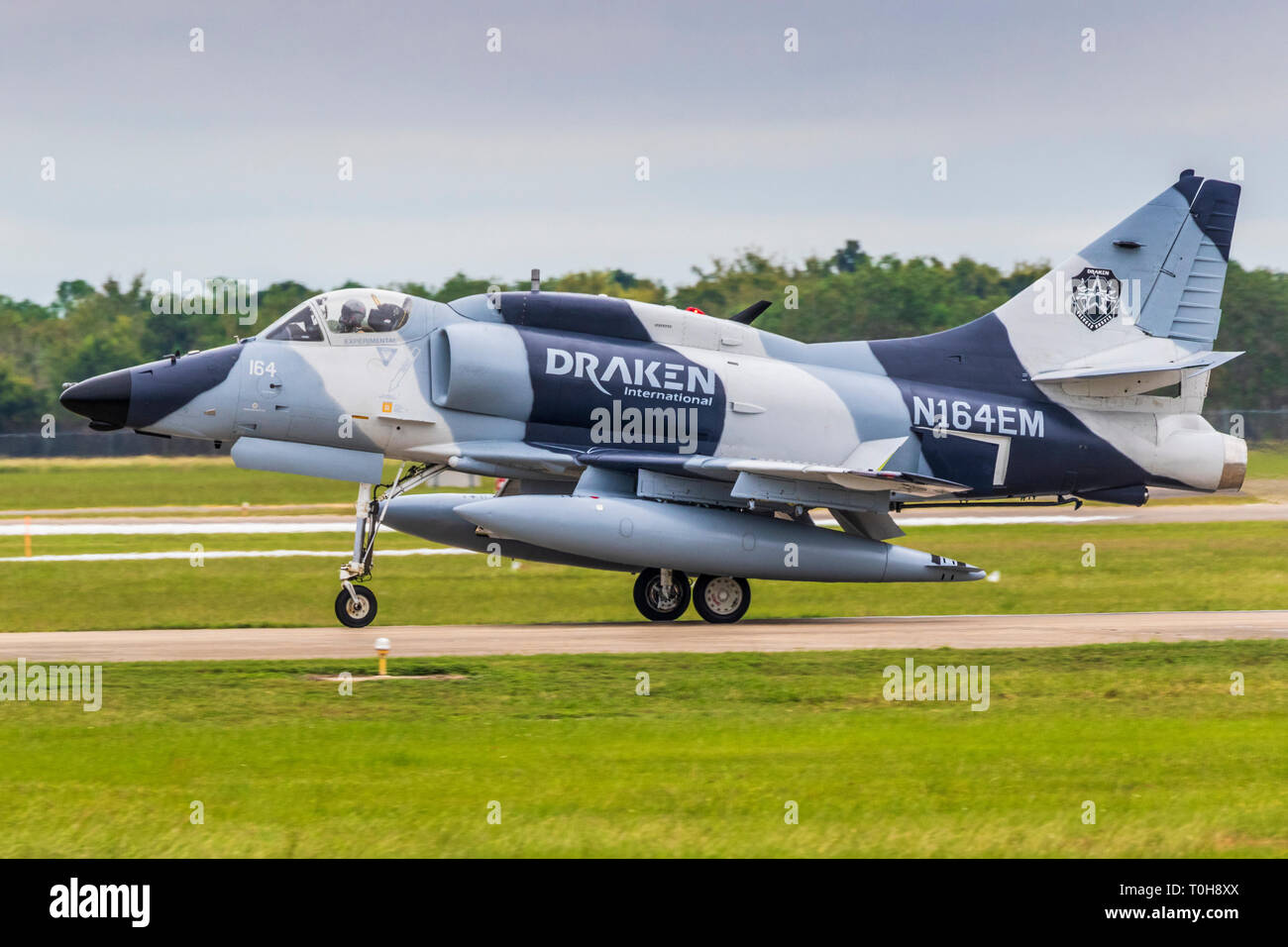 Douglas A4K Skyhawk at 2018 Wings over Houston Air Show in Houston, Texas. Featured items