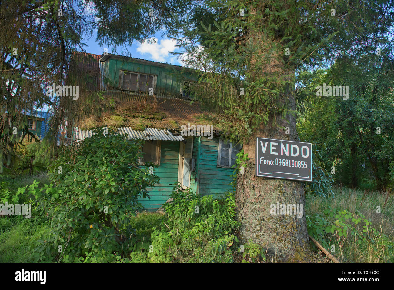Traditional shingled home for sale, Puyuhuapi, Carretera Austral