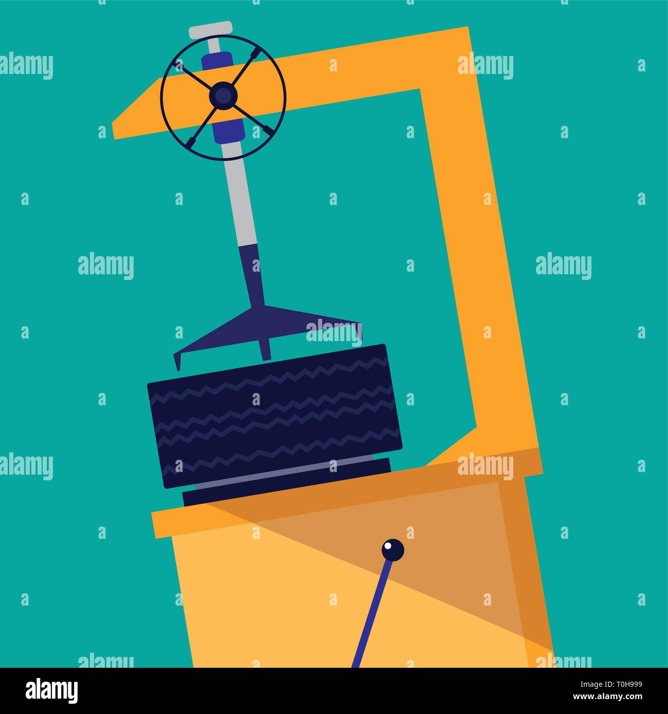 Tyre changer Stock Vector Images - Alamy