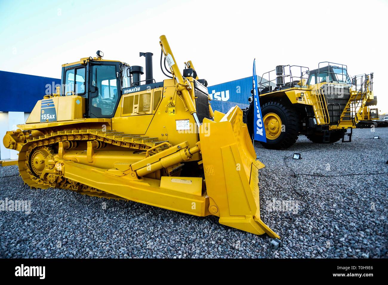 store and offices Komatzu.venta of machinery, equipment or indistrial equipment. refaccionaría and machinery for the mining industry. Komatsu Limited    Komatzu begins operations of a new office for the sale of equipment, refurbishment and machinery for the mining industry in Hermosillo. Komatsu Maquinarias Mexico SA de CV This afternoon the inauguration took place. January 26, 2018  (Photo: Luis Gutierrez / NortePhoto.com)  Komatzu begins operations of a new office for the sale of equipment, refurbishment and machinery for the mining industry in Hermosillo. Komatsu Maquinarias Mexico SA de CV Stock Photo