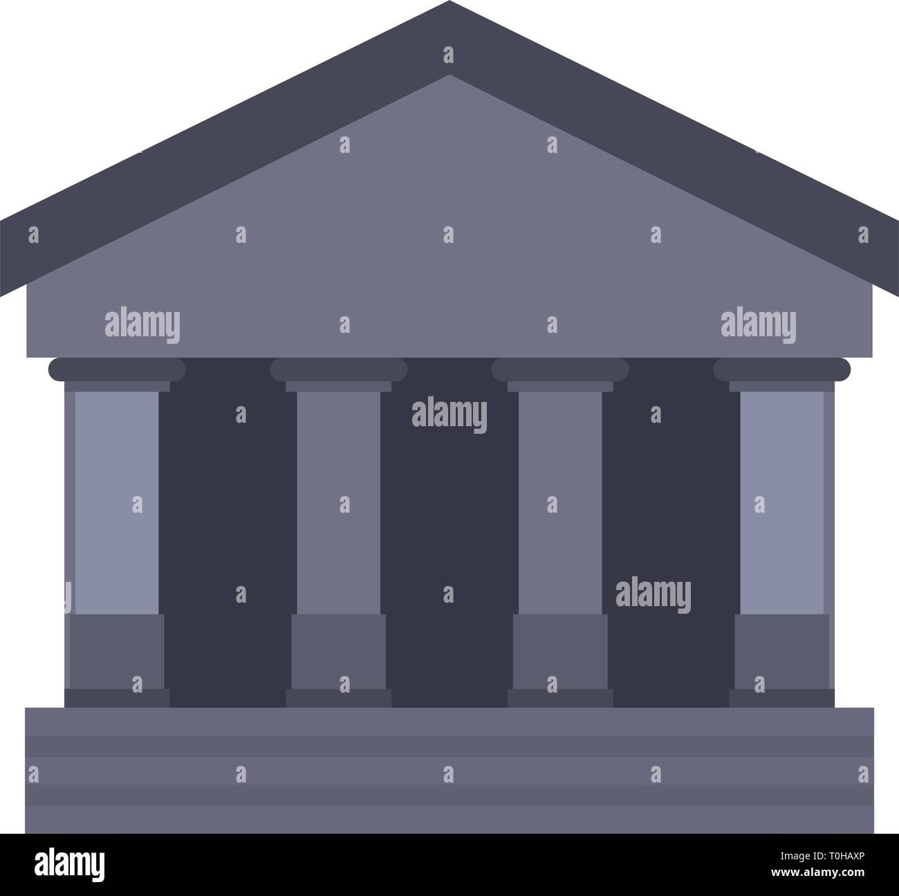 bank building icon on white background vector illustration Stock Vector ...