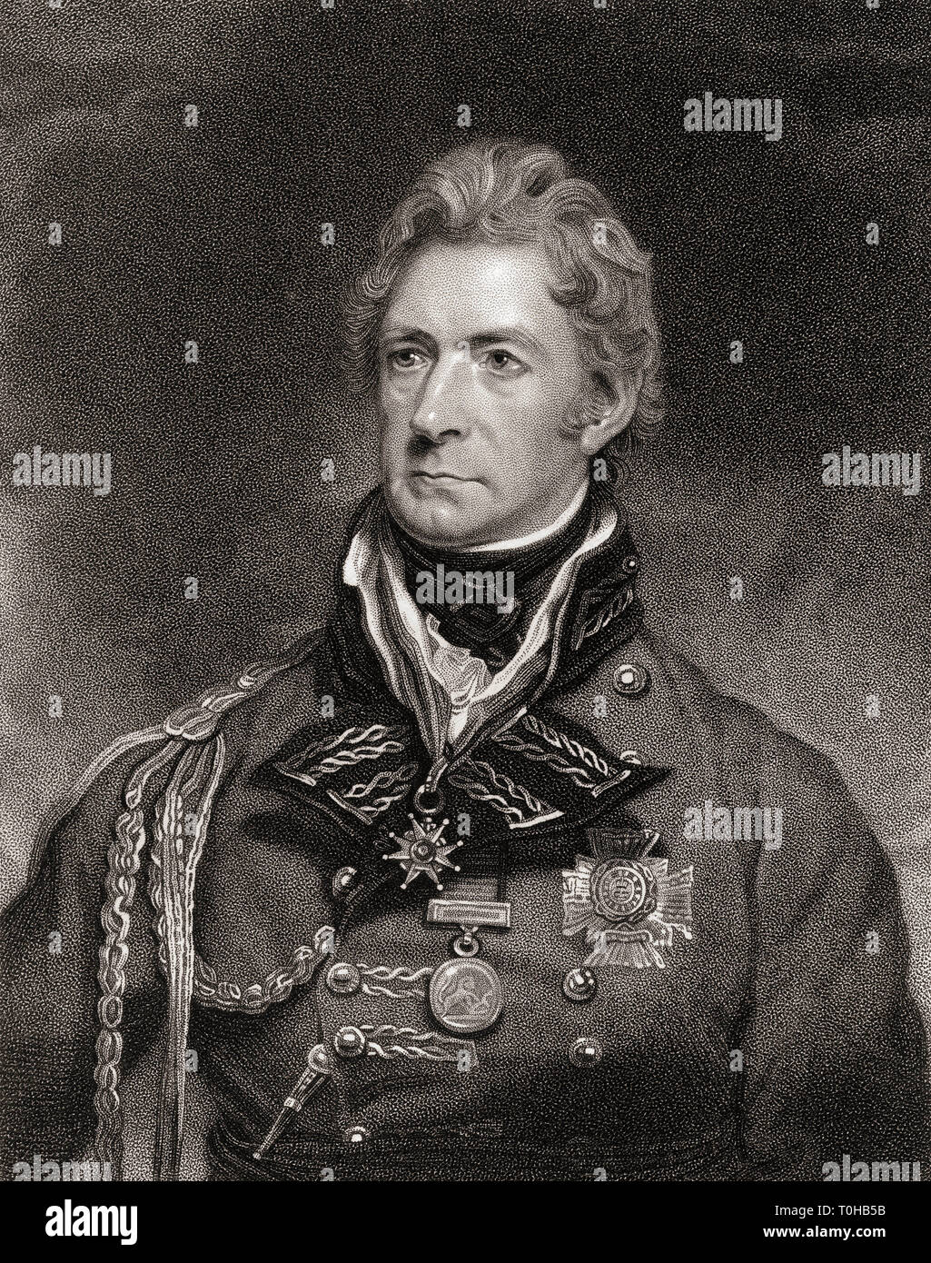 Sir Thomas Munro, 1st Baronet, Former Governor of Madras, Major General Sir Thomas Munro, British soldier and colonial administrator, Chennai, India, Asia, old vintage 1800s picture Stock Photo