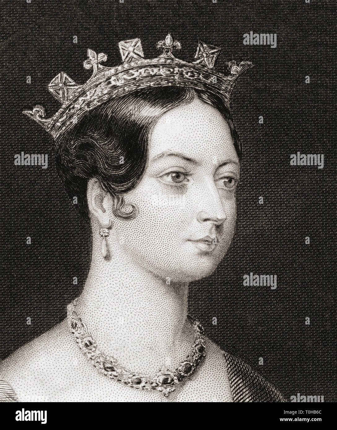 Queen of United Kingdom of Great Britain and Ireland, Queen Victoria, India, Asia Stock Photo