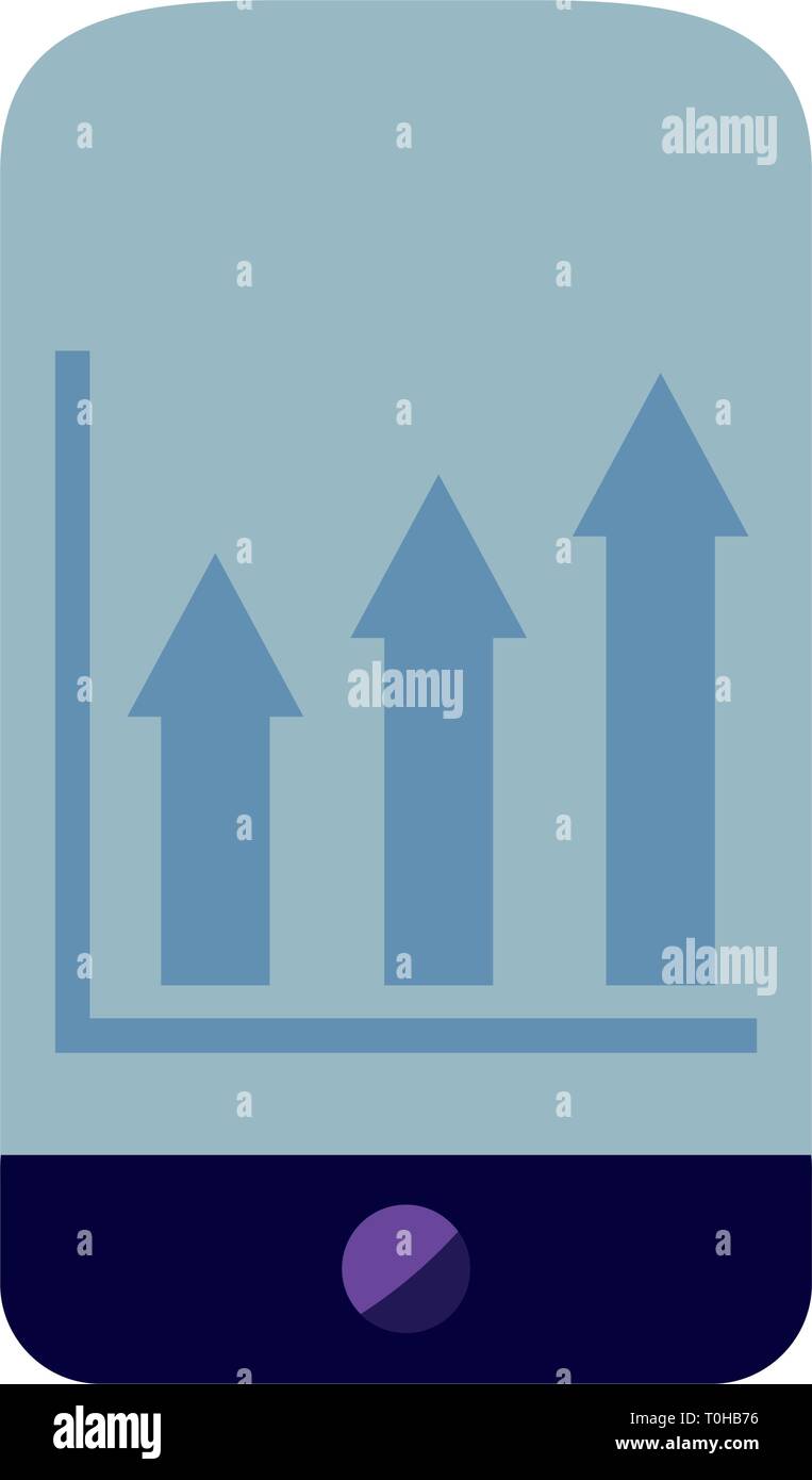 cellphone financial diagram report vector illustration design Stock ...