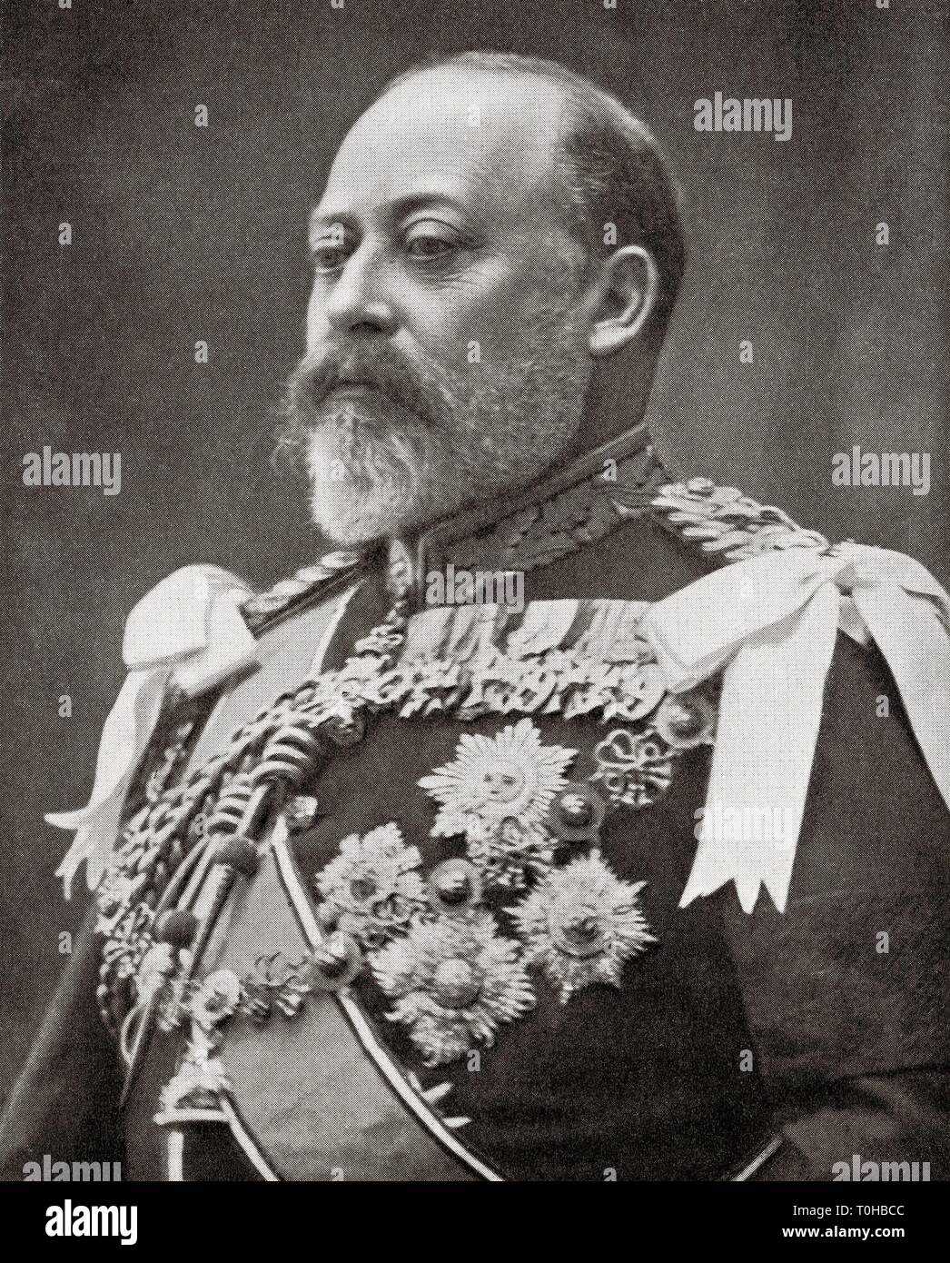King of United Kingdom and British Dominions, Edward VII Stock Photo