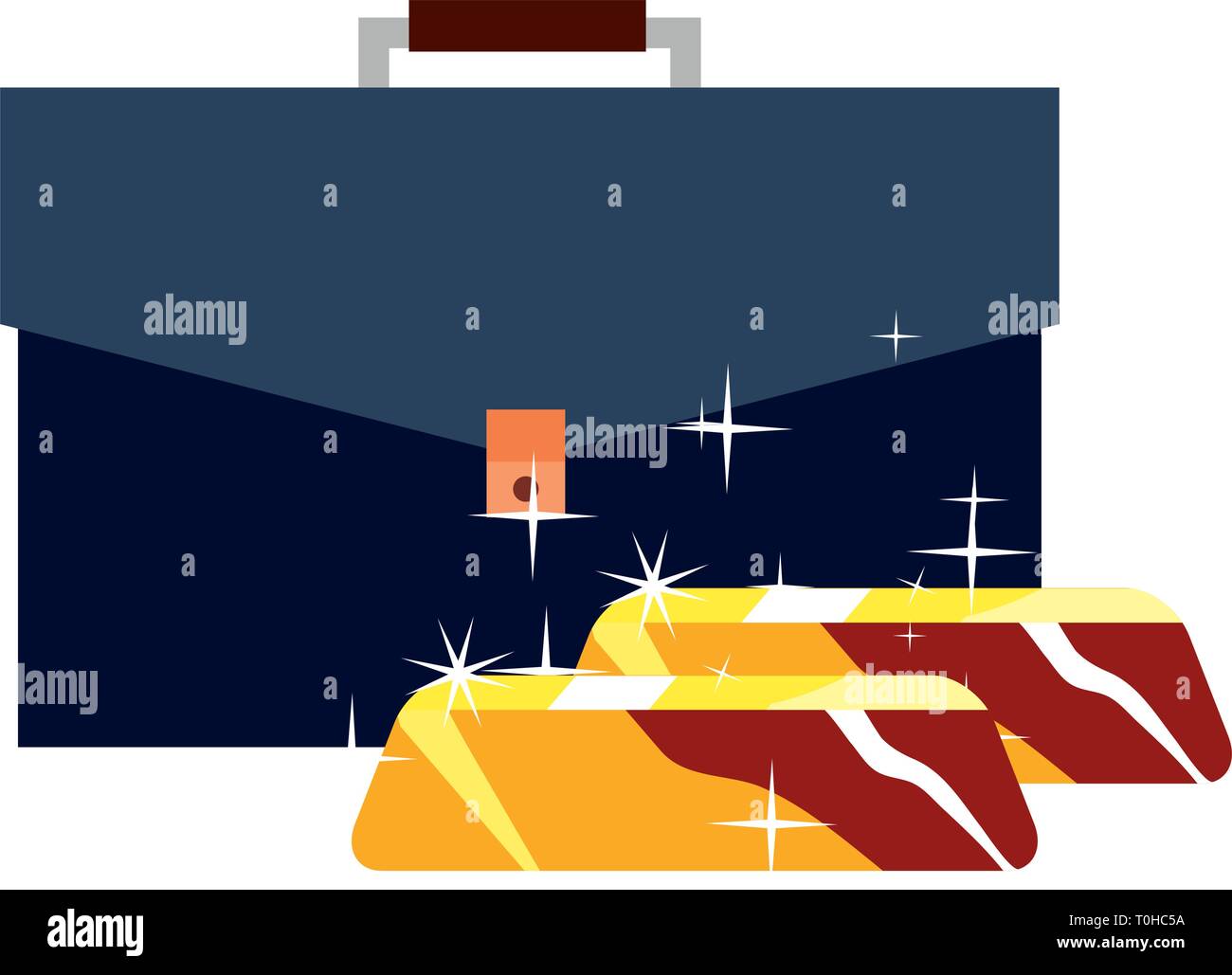 business portfolio gold bars stock vector illustration Stock Vector ...