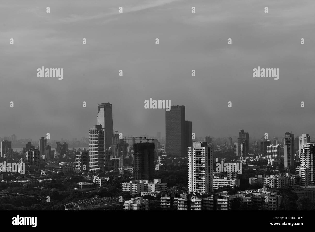 Indian skyscraper Black and White Stock Photos & Images - Alamy
