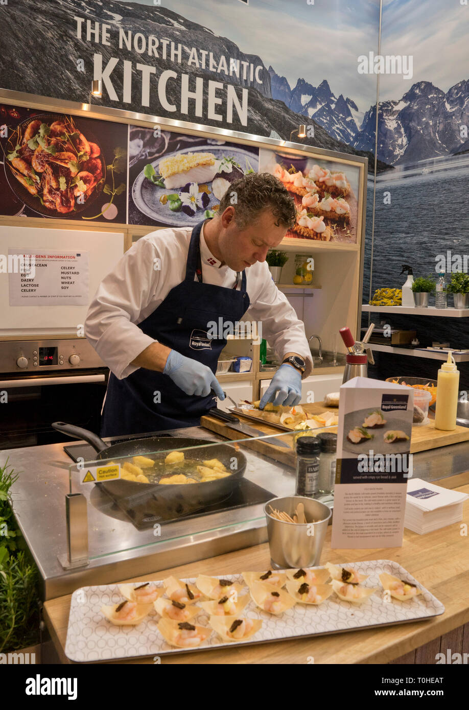 Chef demonstration at the IFE 2019 International Food & drink