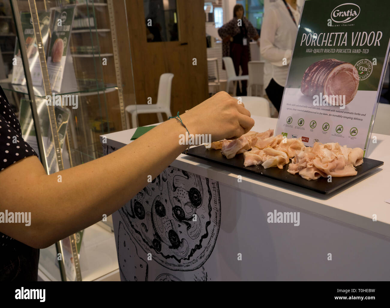 Exhibitors and traders at the IFE 2019 International Food & drink