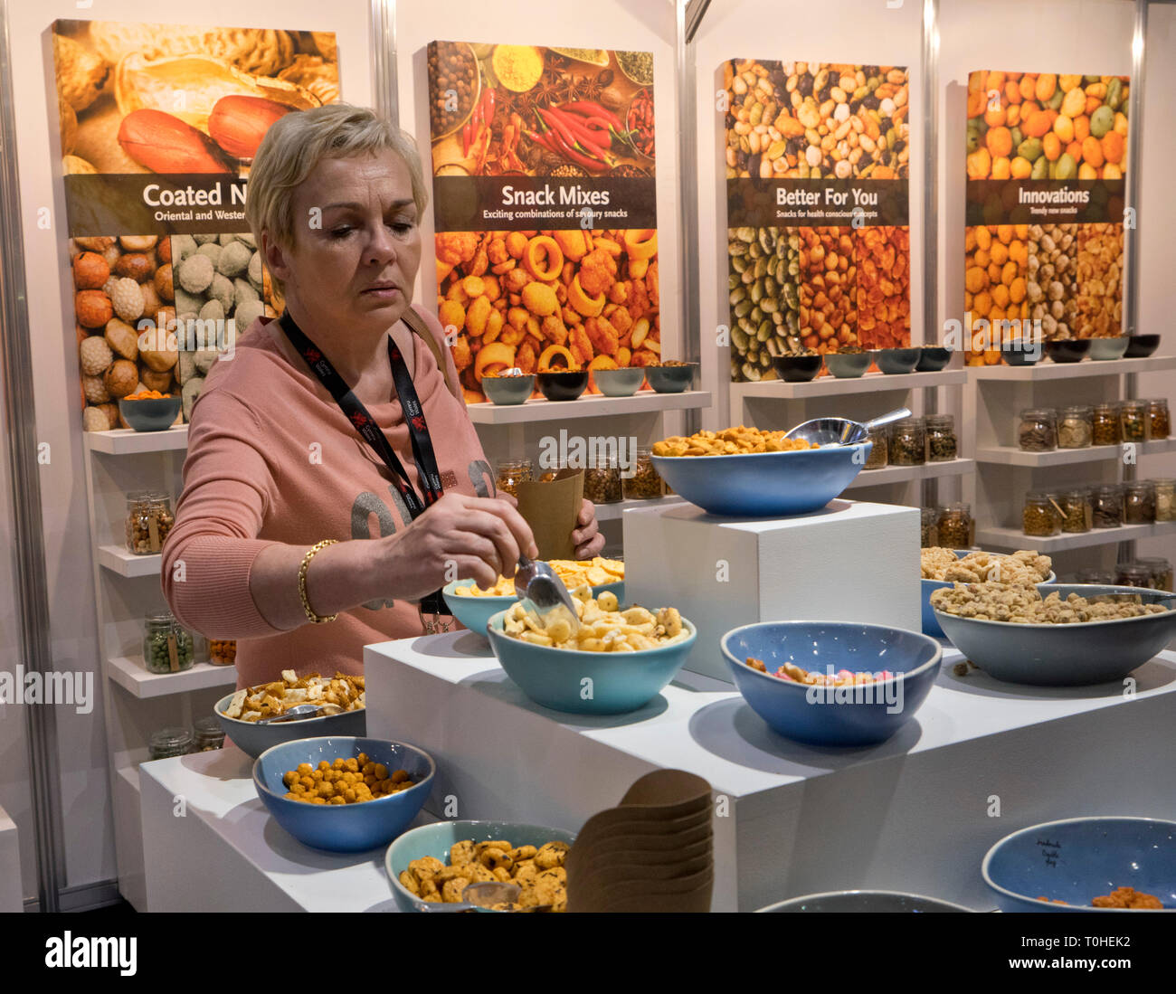 Exhibitors and traders at the IFE 2019 International Food & drink