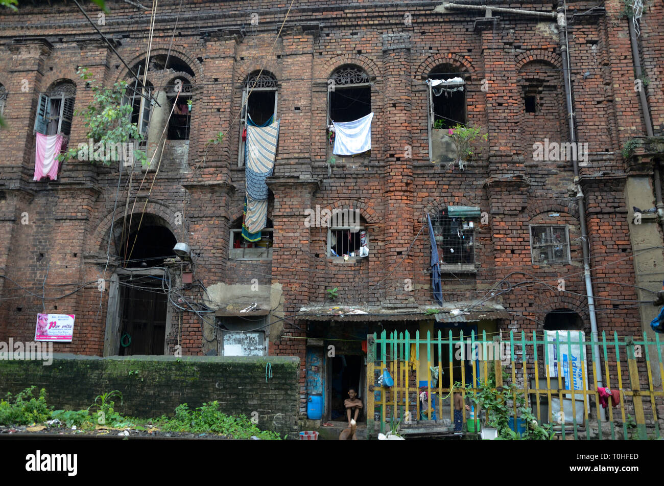 Old brick house, Kolkata, West Bengal, India, Asia Stock Photo Alamy