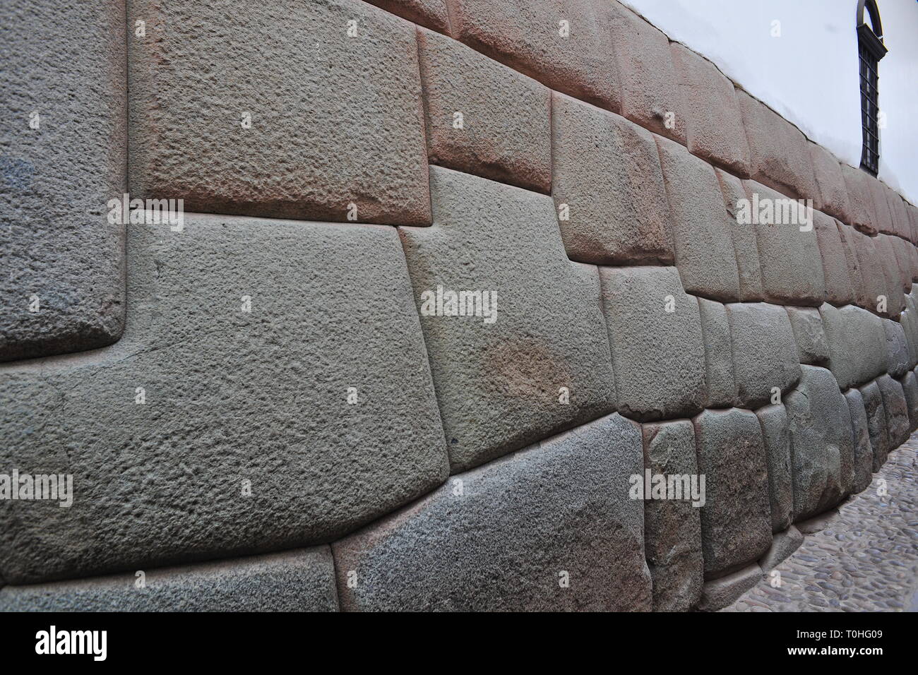 Inca Wall, Cusco, Peru, 2015. Creator: Luis Rosendo. Stock Photo