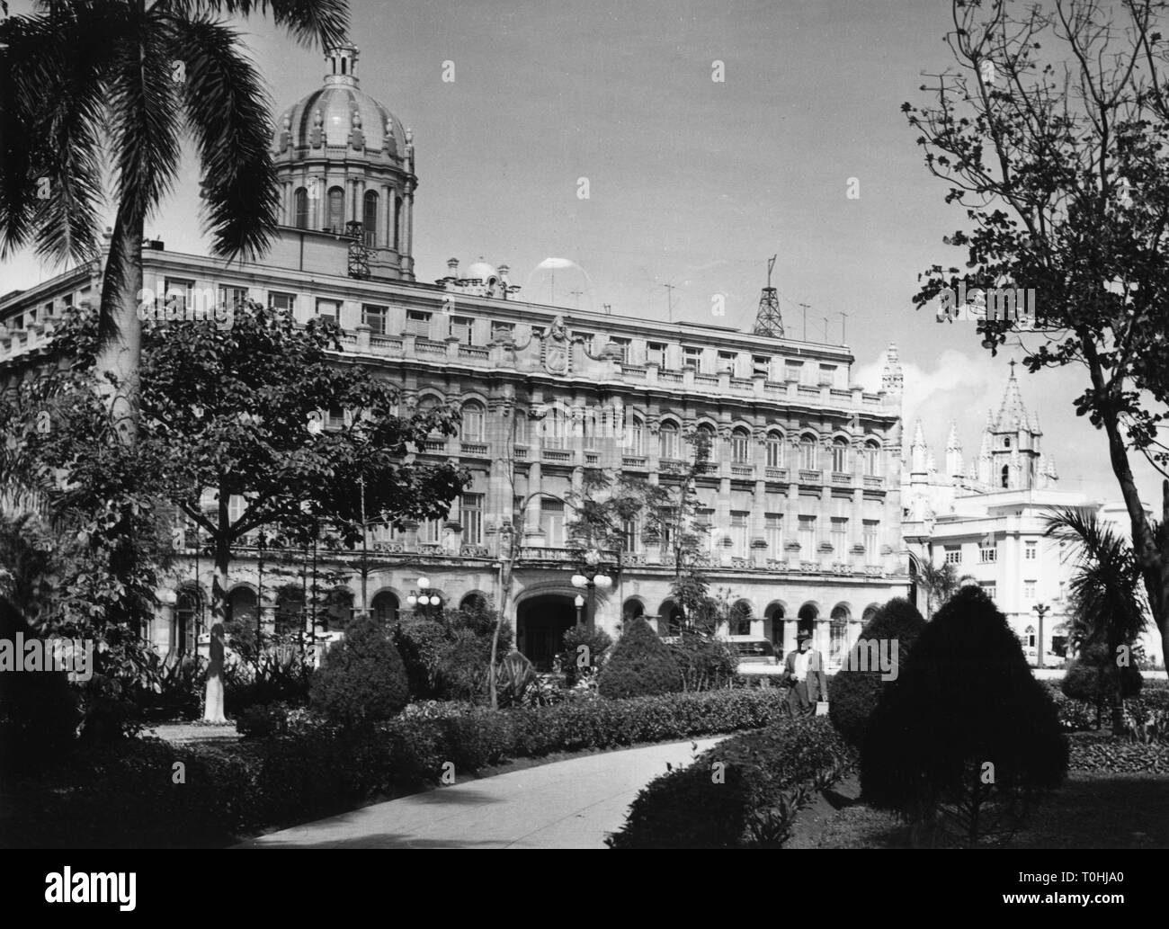 geography / travel, Cuba, Havana, The Presidential Palace, exterior view, 1961, Additional-Rights-Clearance-Info-Not-Available Stock Photo