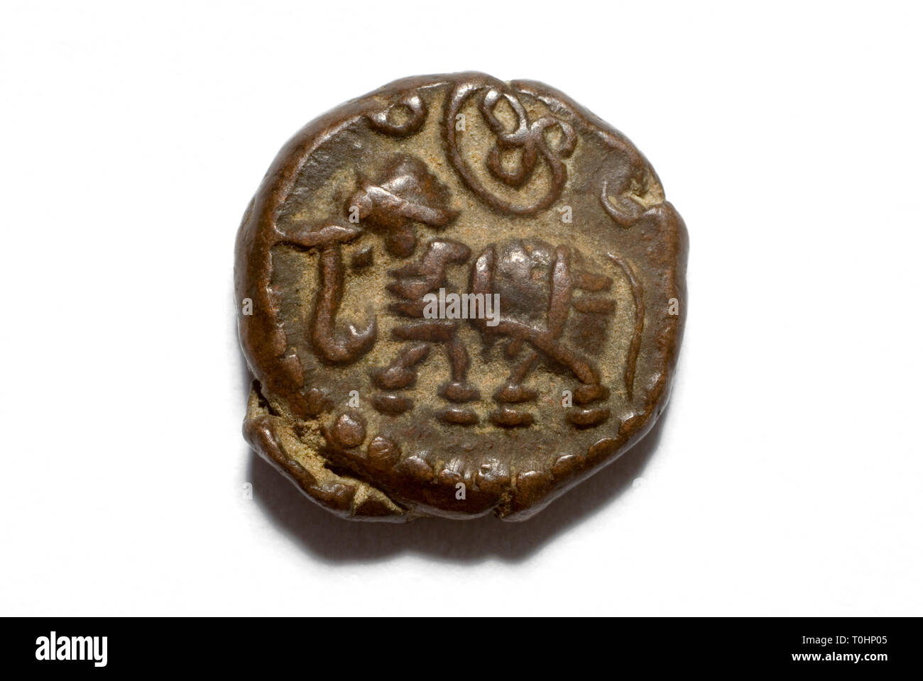 Indian Coin of Maharaja Krishnaraja Wadiyar III of Mysore Stock Photo