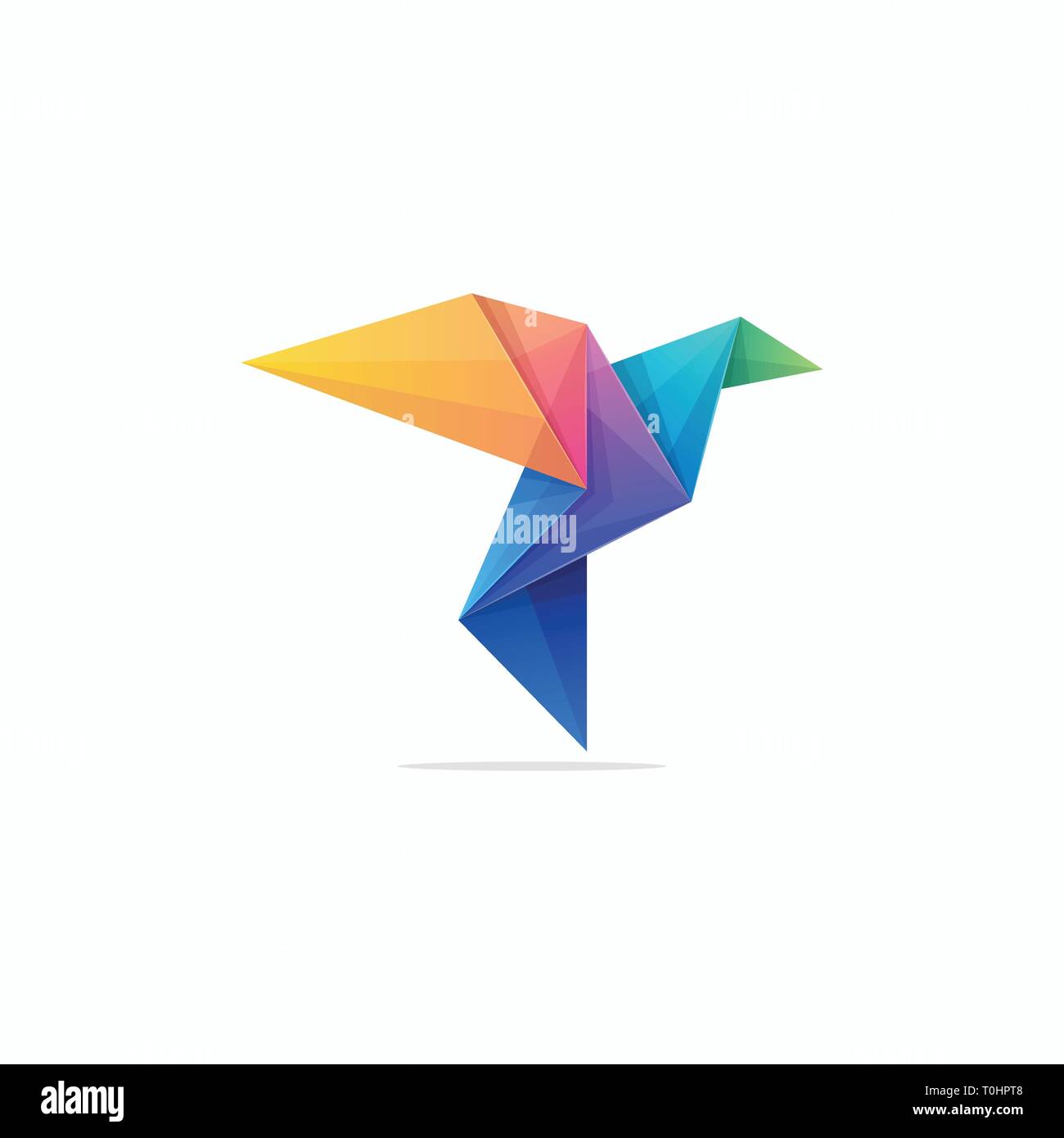 Abstract Paper Pigeon Concept illustration vector Design template. Suitable for Creative Industry, Multimedia, entertainment, Educations, Shop, and an Stock Vector