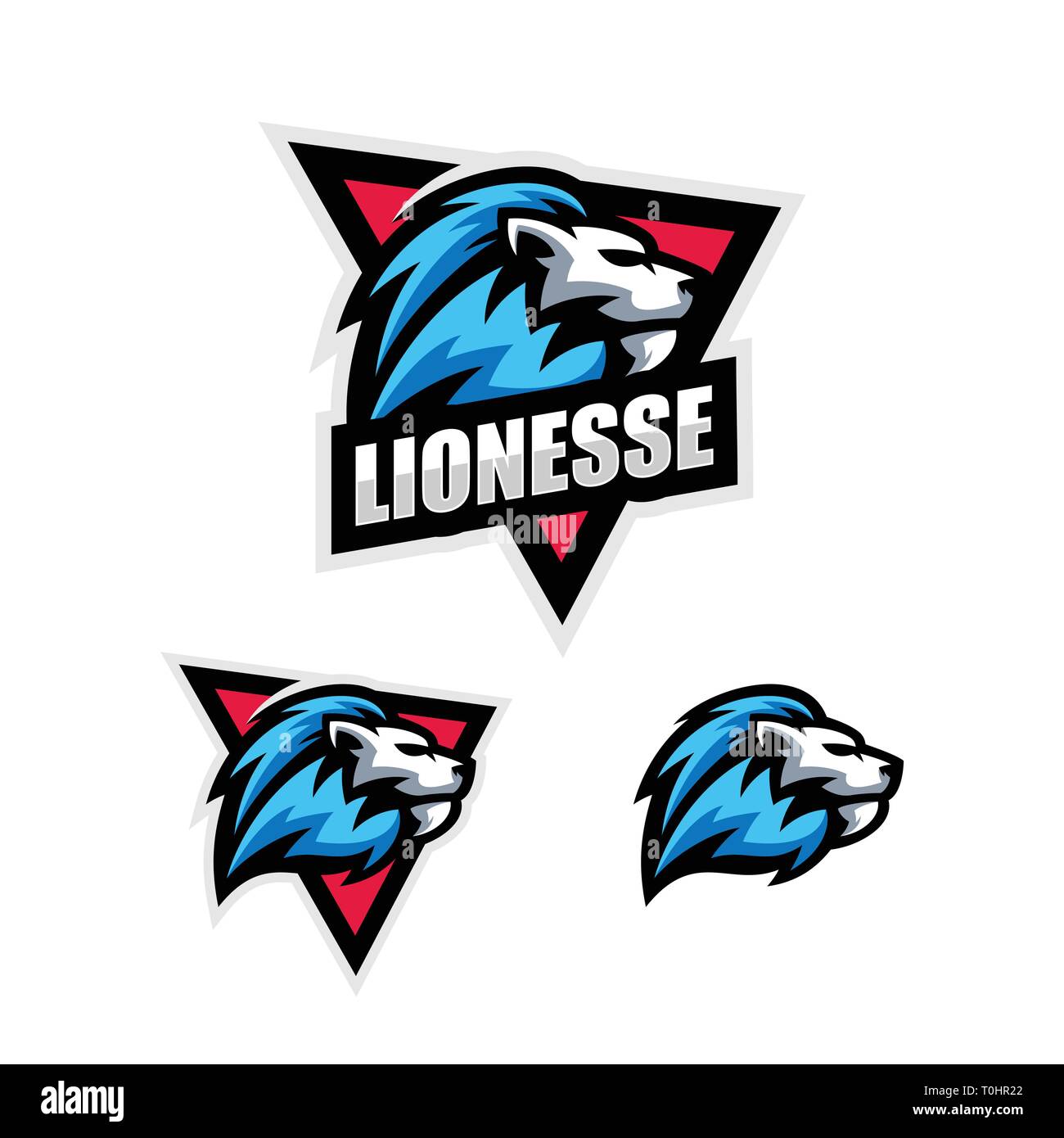 Abstract Lion Sport illustration vector Design template. Suitable for Creative Industry, Multimedia, entertainment, Educations, Shop, and any related  Stock Vector