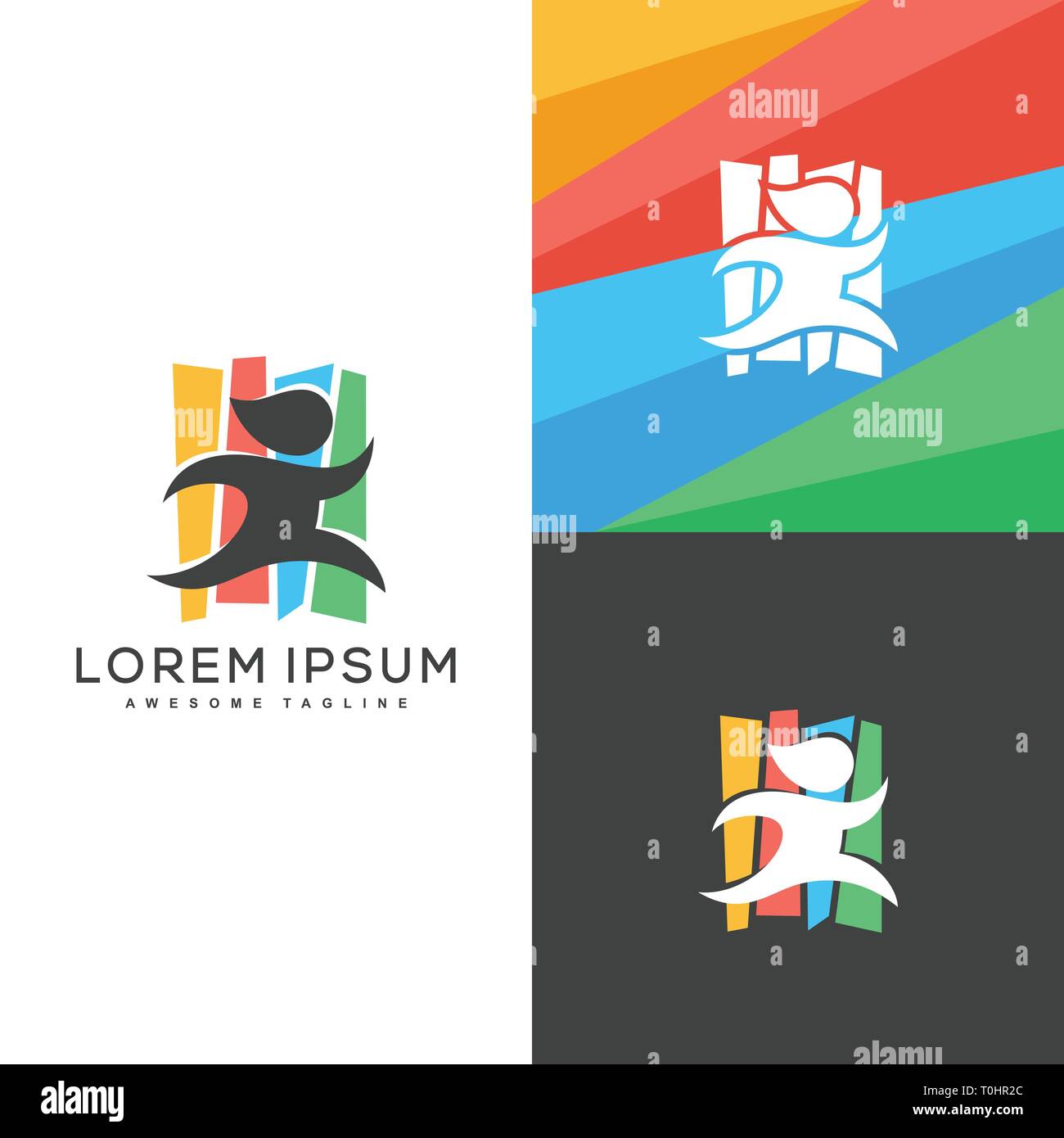 Abstract Olympic concept illustration vector Design template. Suitable for Creative Industry, Multimedia, entertainment, Educations, Shop, and any rel Stock Vector