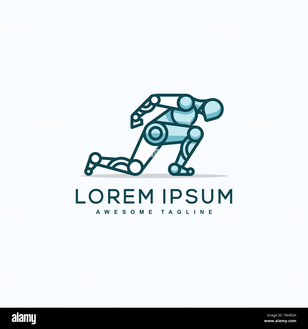 Abstract Runner concept illustration vector Design template. Suitable for Creative Industry, Multimedia, entertainment, Educations, Shop, and any rela Stock Vector