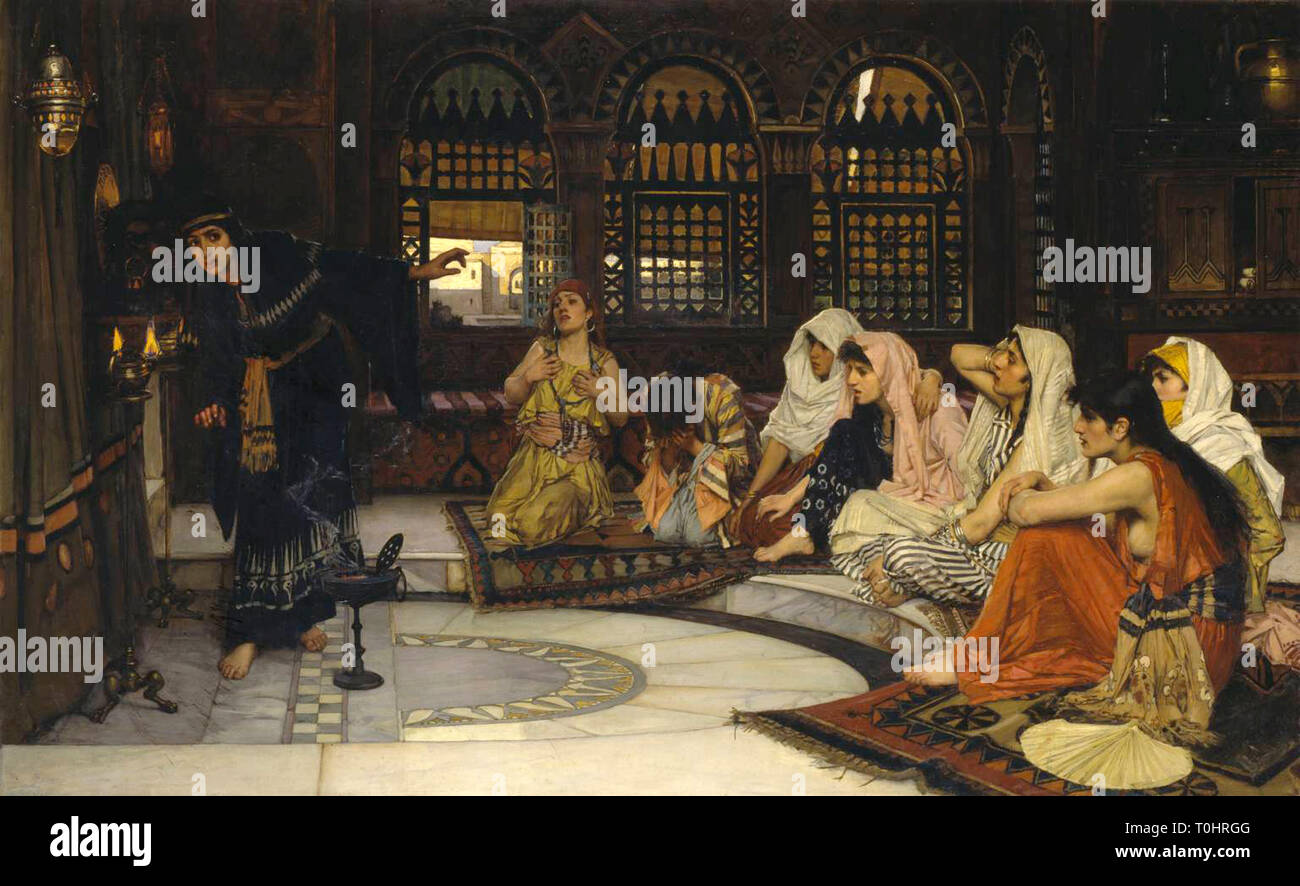 Consulting the Oracle 1884 John William Waterhouse 1849-1917 Presented by Sir Henry Tate 1894 Stock Photo