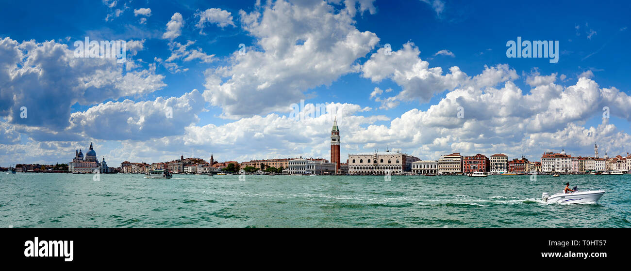 View across the Canale della Giudecca looking towards San Macro (St Mark's Square) Stock Photo