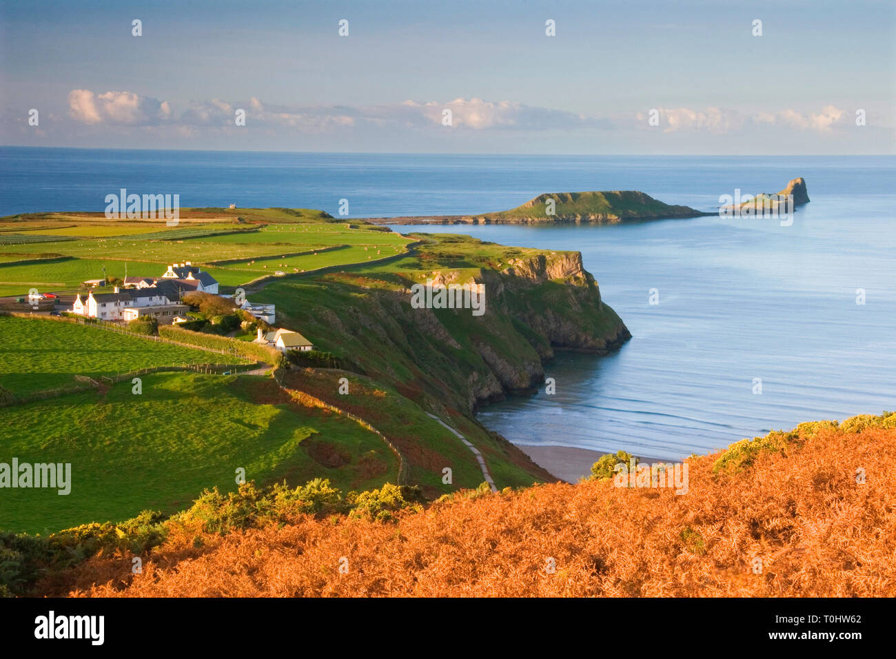 Rhossili Bay, Gower, Peninsula, Wales, UK Stock Photo Alamy