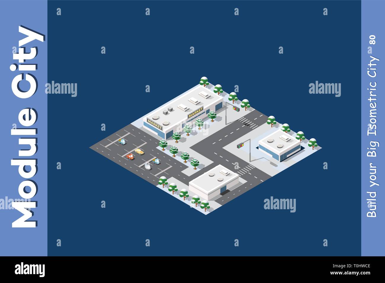 Isometric of the modern city Stock Vector Image & Art - Alamy