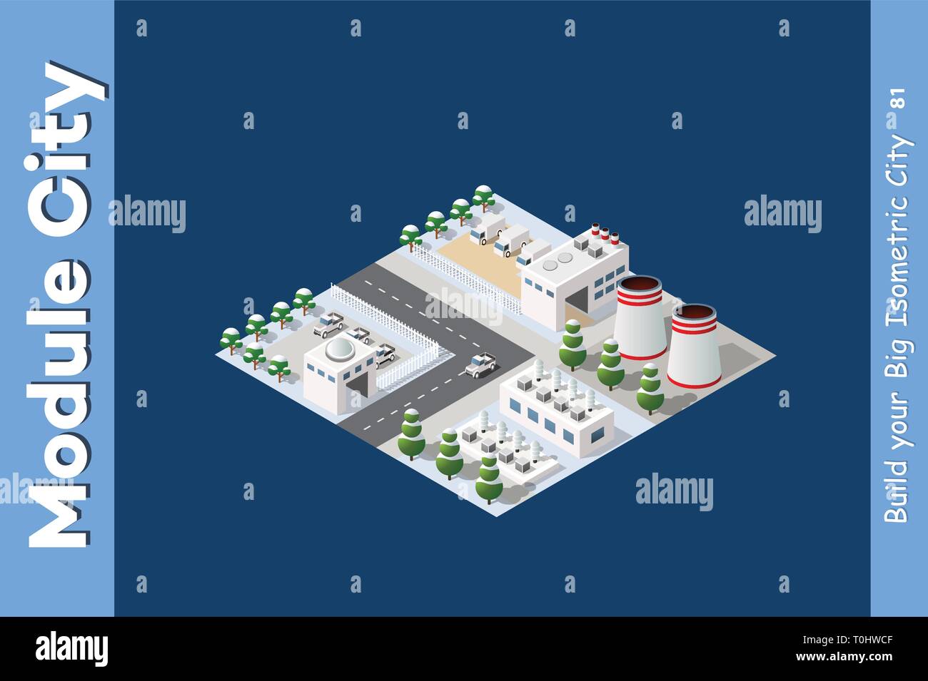 Isometric of the modern city Stock Vector Image & Art - Alamy