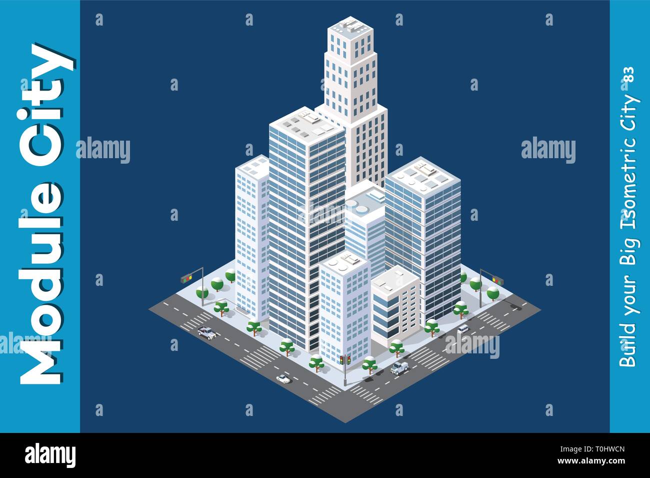 Isometric of the modern city Stock Vector Image & Art - Alamy