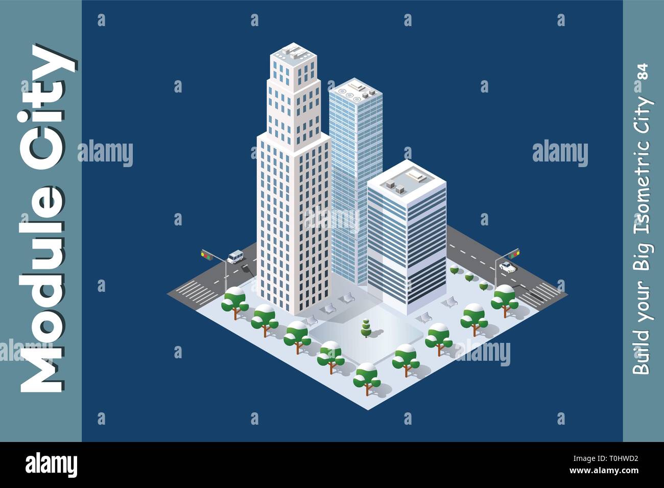 Isometric of the modern city Stock Vector Image & Art - Alamy