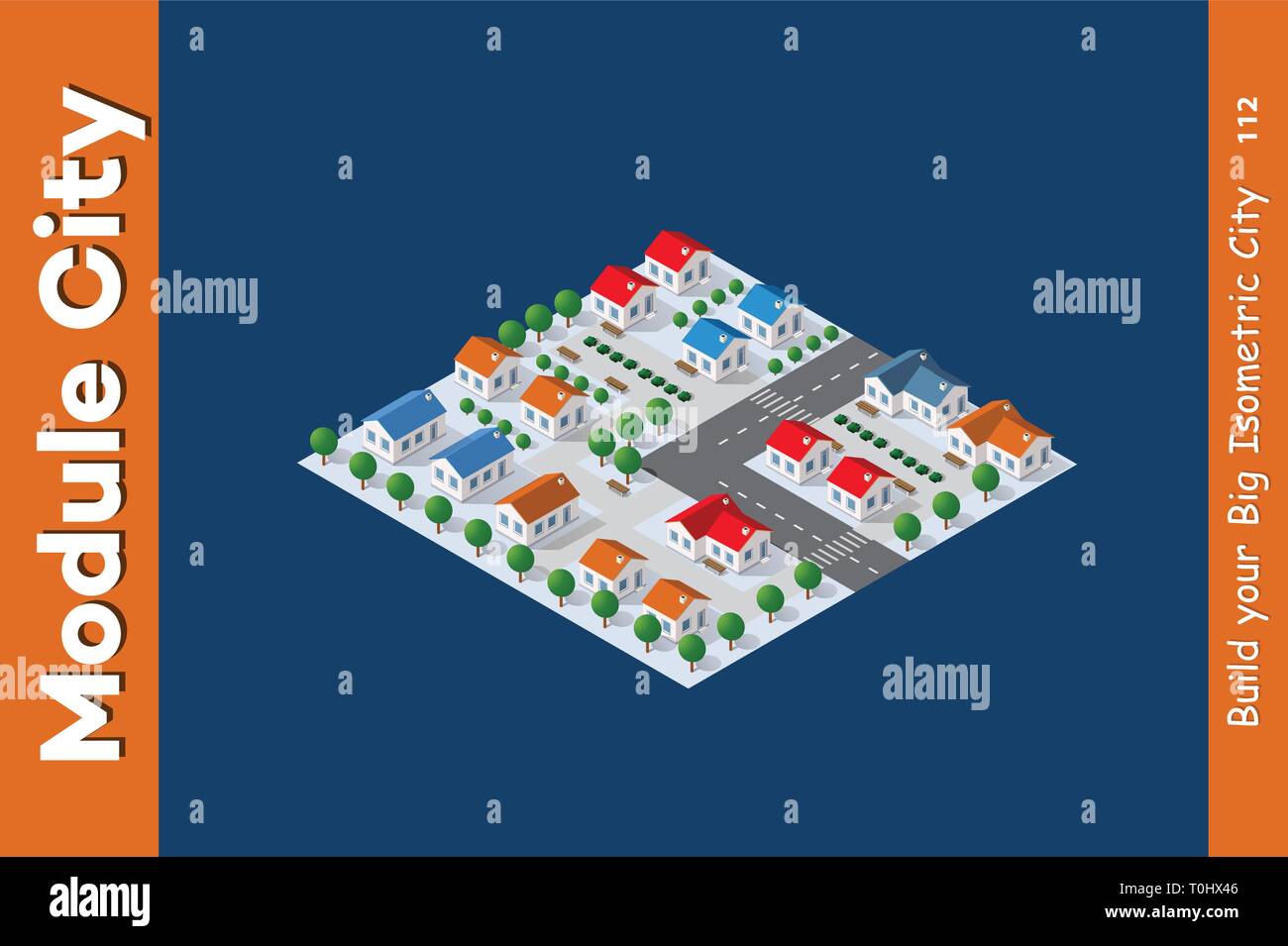 Isometric view of a farm Stock Vector Image & Art - Alamy