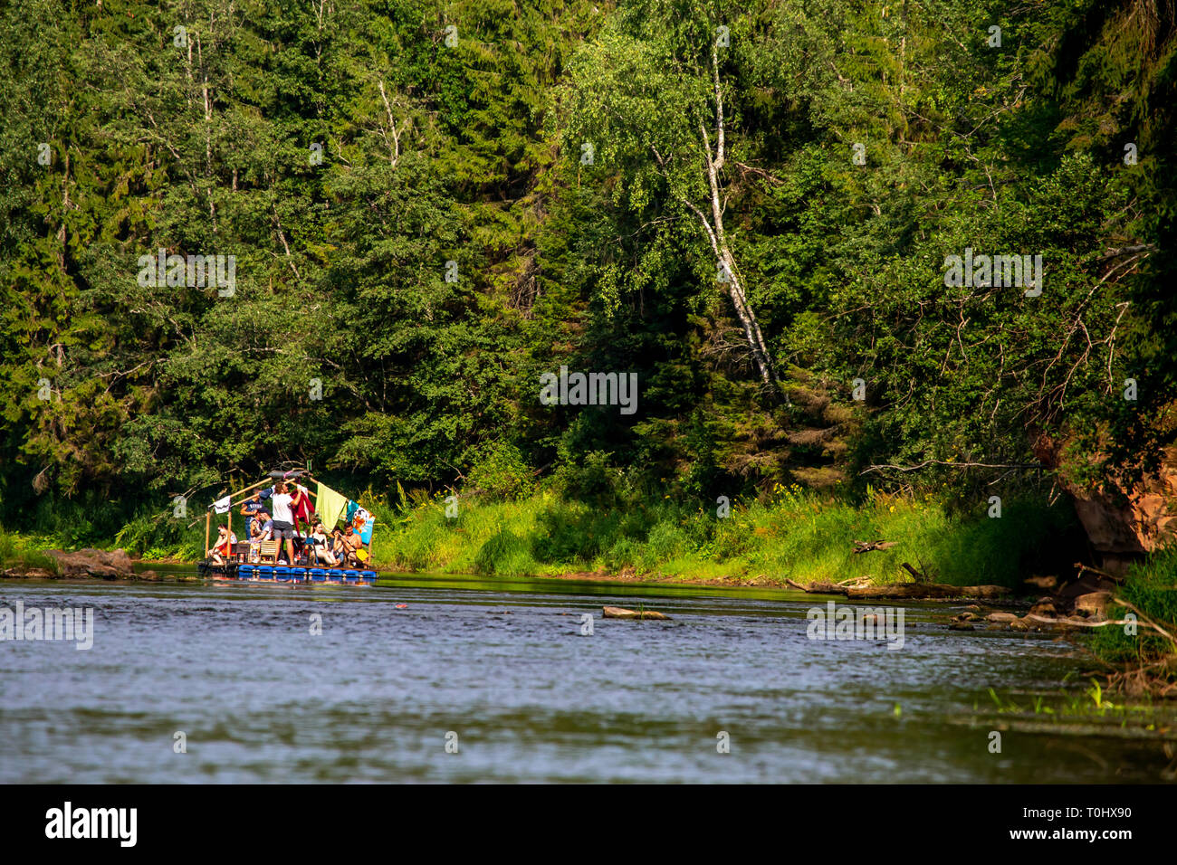 Raft Riga Raft trip hi-res stock photography and images - Alamy