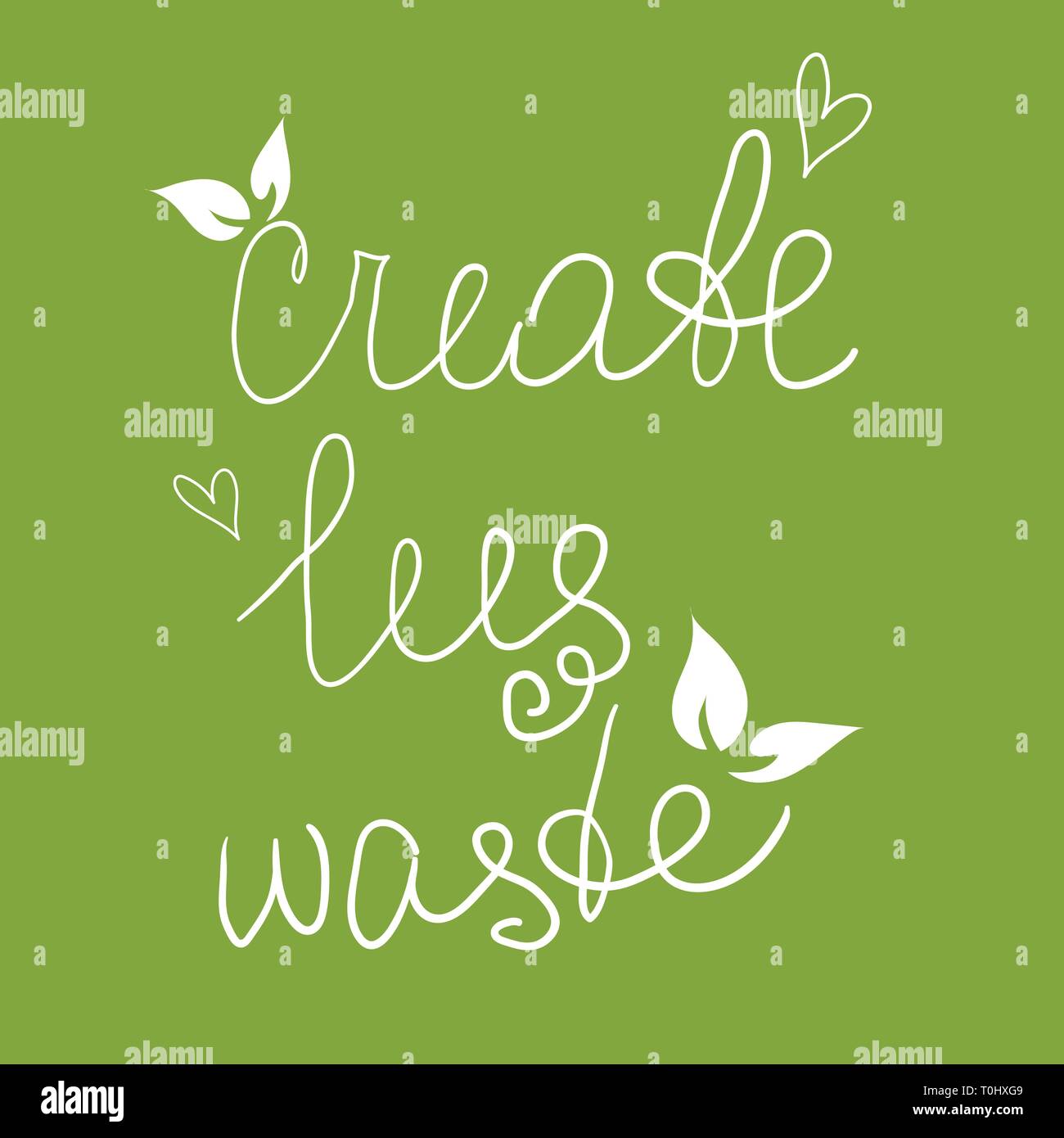 Zero Waste Concept. Hand drawn elements of zero waste life Zero waste ...