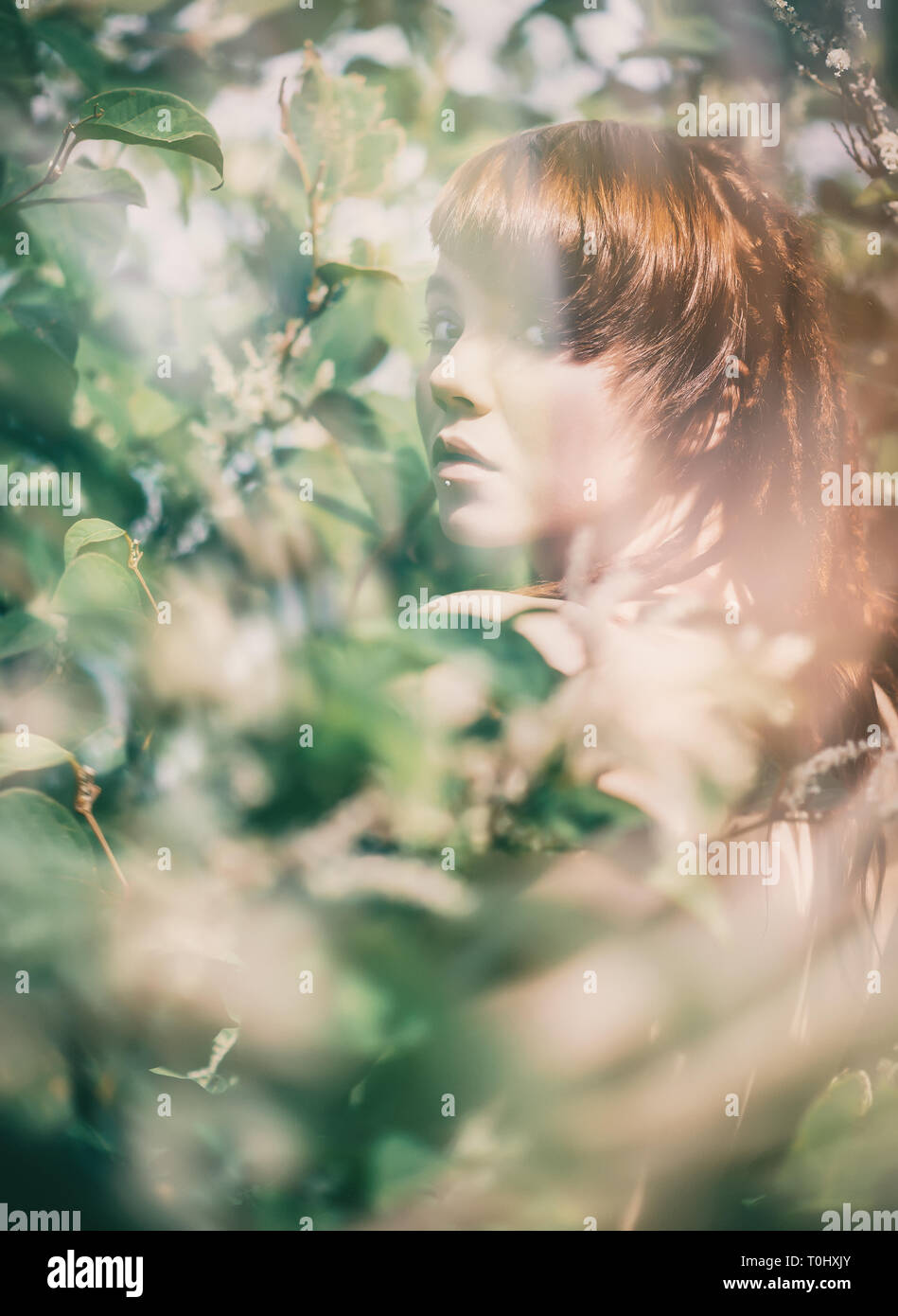 Double exposure silhouette hi-res stock photography and images - Alamy