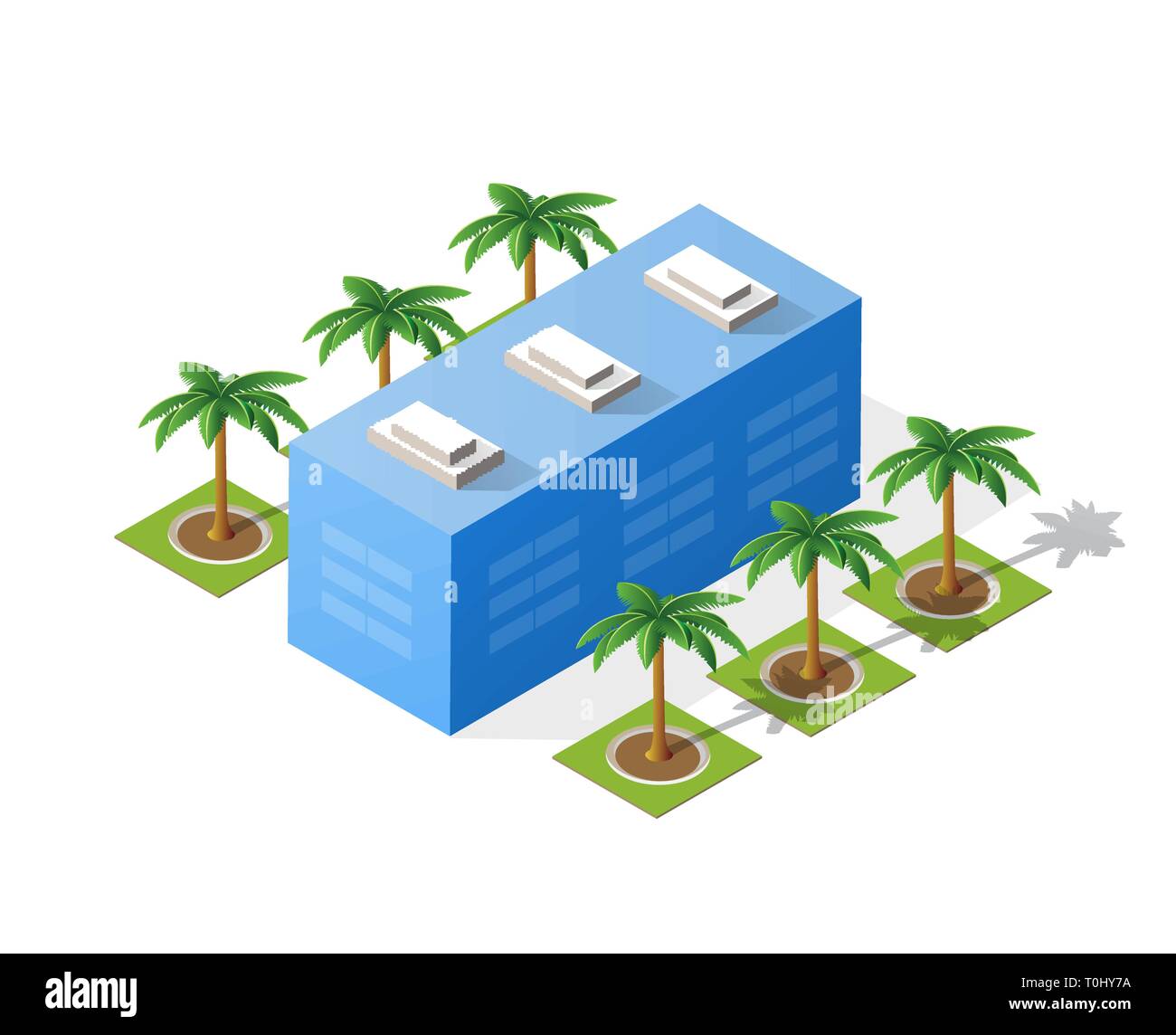 Colorful 3D isometric city Stock Vector Image & Art - Alamy