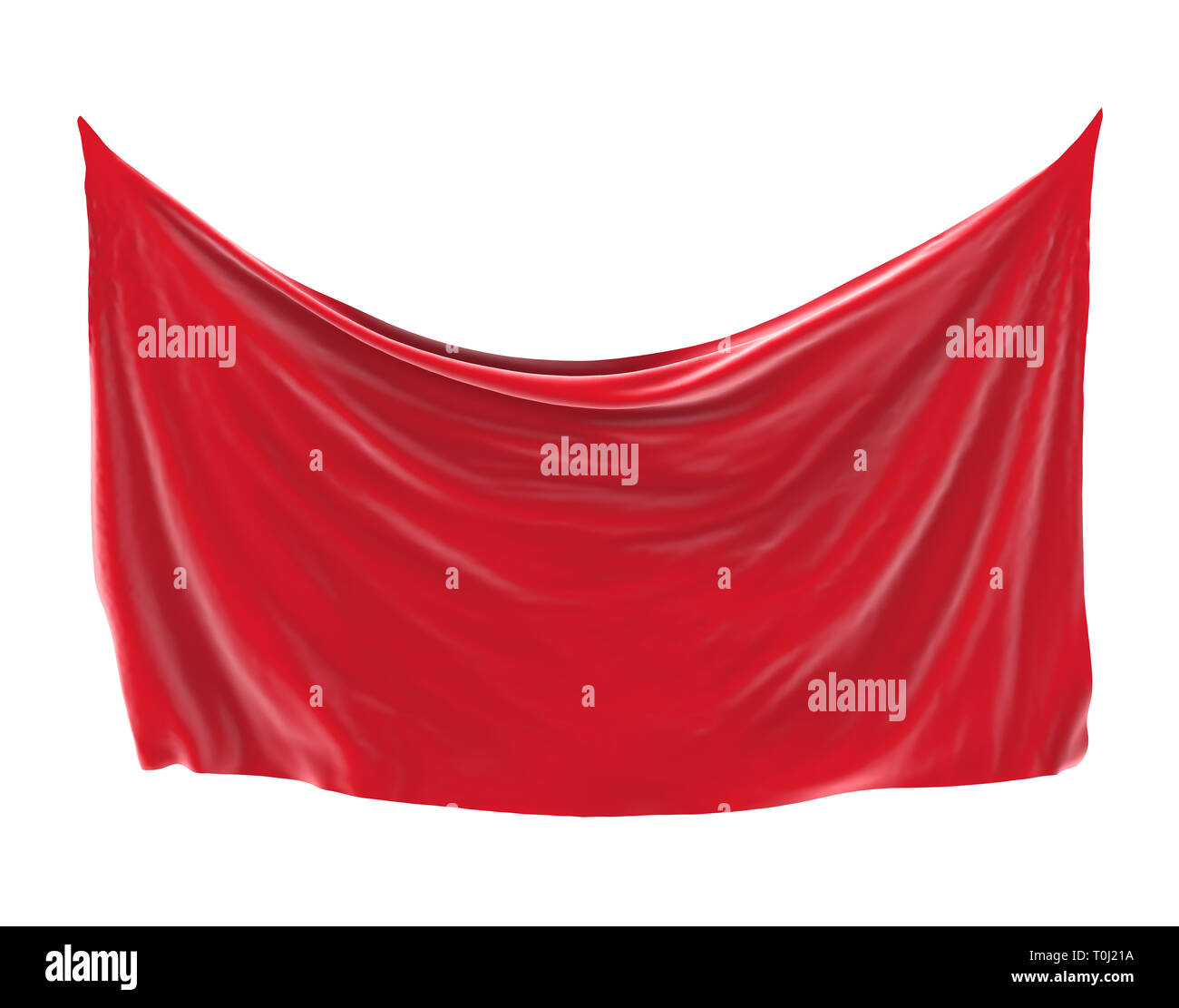 Blank Cloth Banner Isolated Stock Photo - Alamy