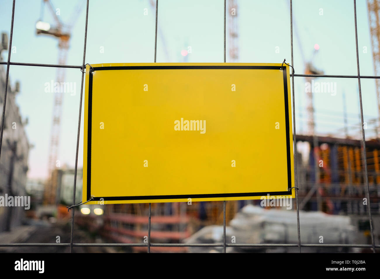 Construction site sign board hires stock photography and images Alamy