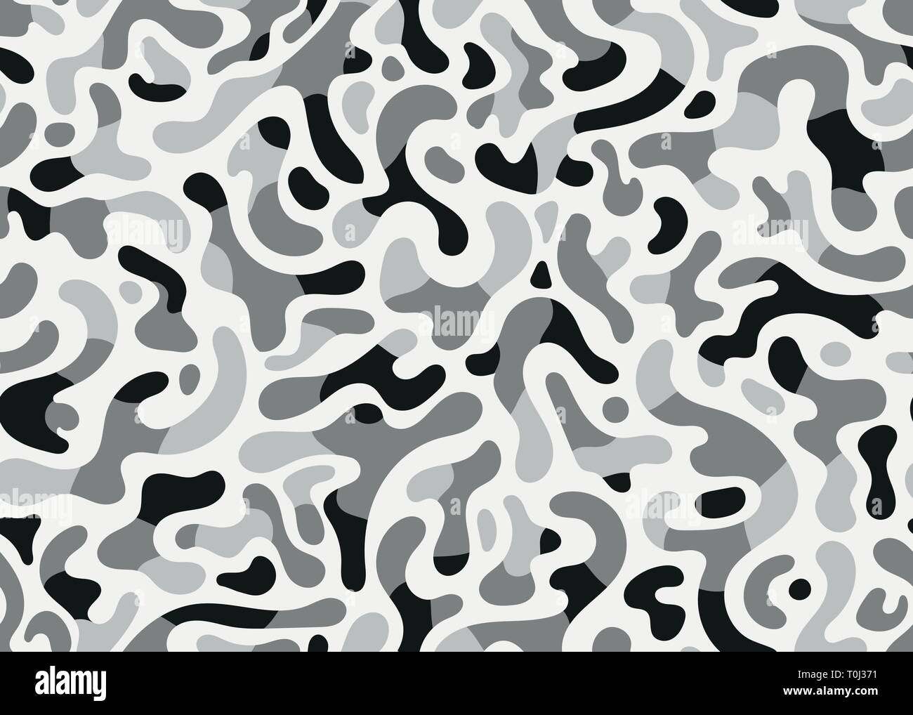 grey modern camouflage seamless pattern. vector background illustration ...