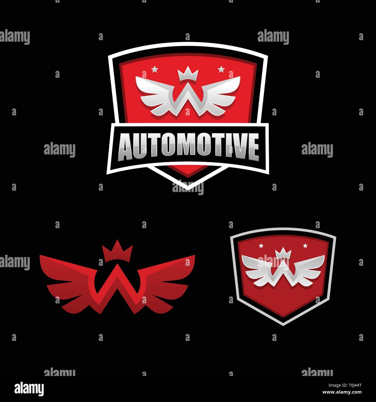Wing Design Concept illustration vector template. Suitable for Creative Industry, Multimedia, entertainment, Educations, Shop, and any related busines Stock Vector