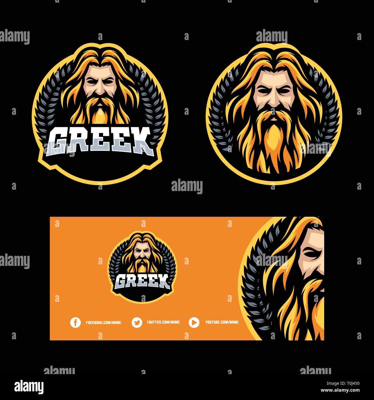 Zeus Design Concept illustration vector template. Suitable for Creative Industry, Multimedia, entertainment, Educations, Shop, and any related busines Stock Vector