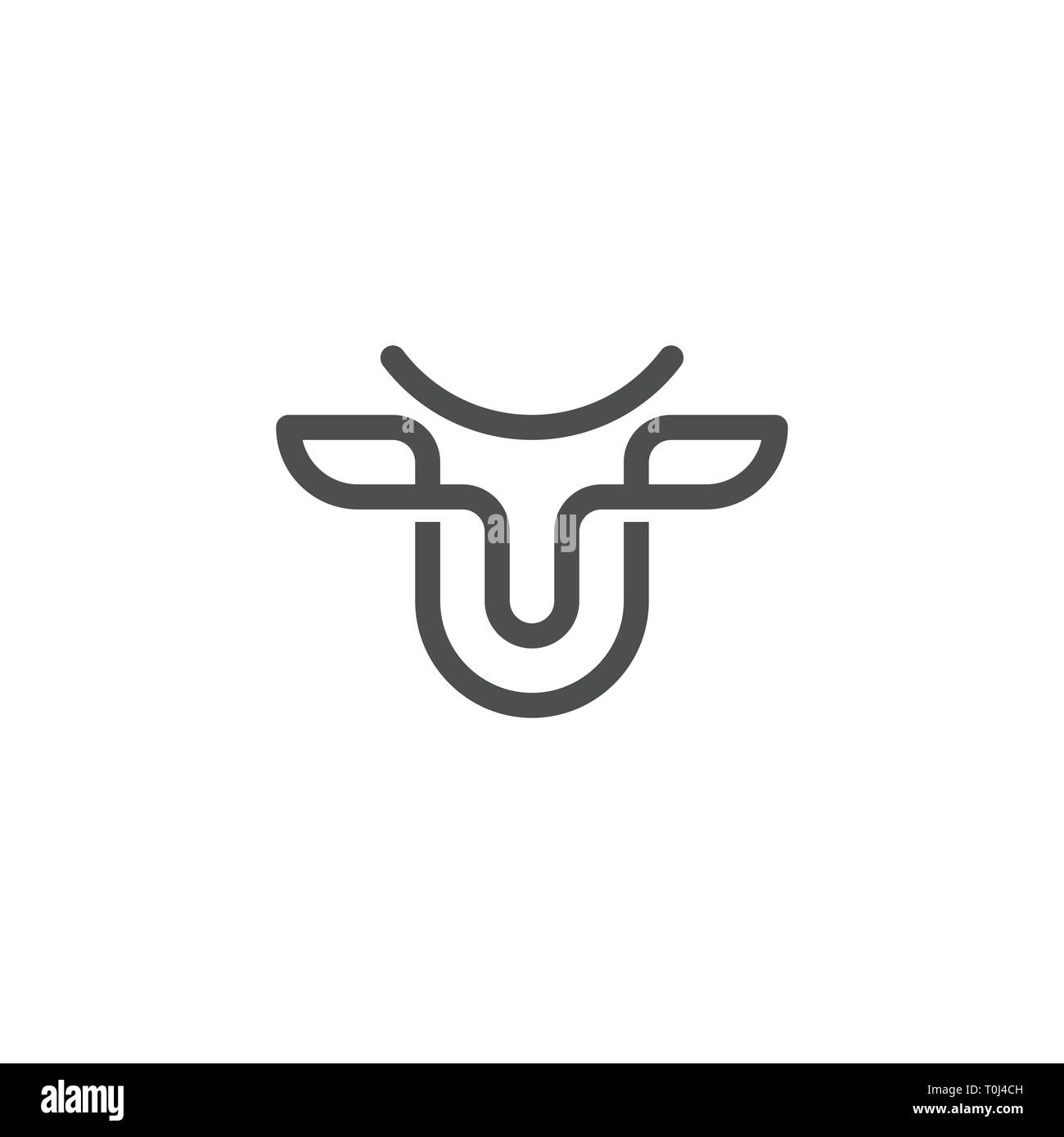 Cow Concept illustration vector Design template.  Suitable for Creative Industry, Multimedia, entertainment, Educations, Shop, and any related busines Stock Vector