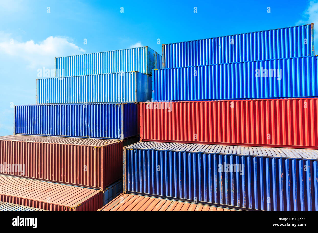 Industrial Container yard for Logistic Import Export business Stock ...