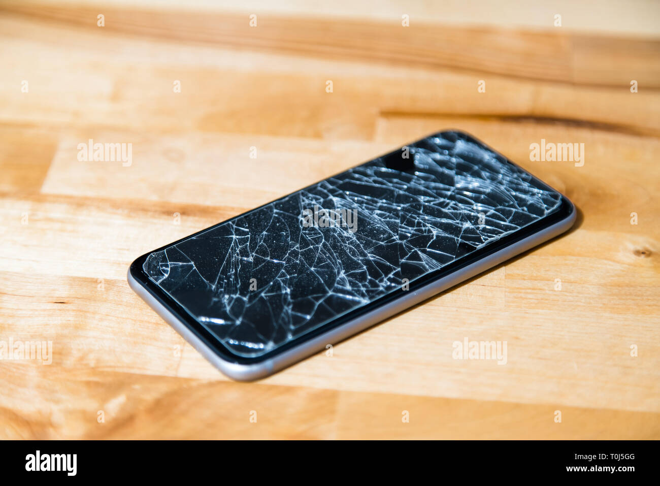 crack in lcd touch screen in stock