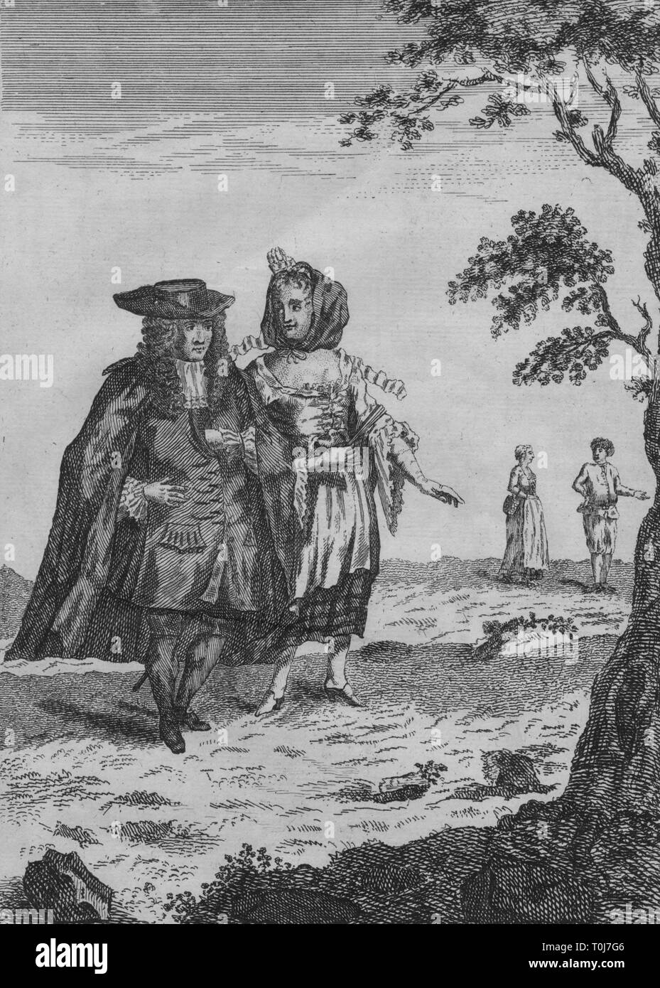 'A Burgomaster and His Wife', late 17th-early 18th century? Creator: Unknown. Stock Photo