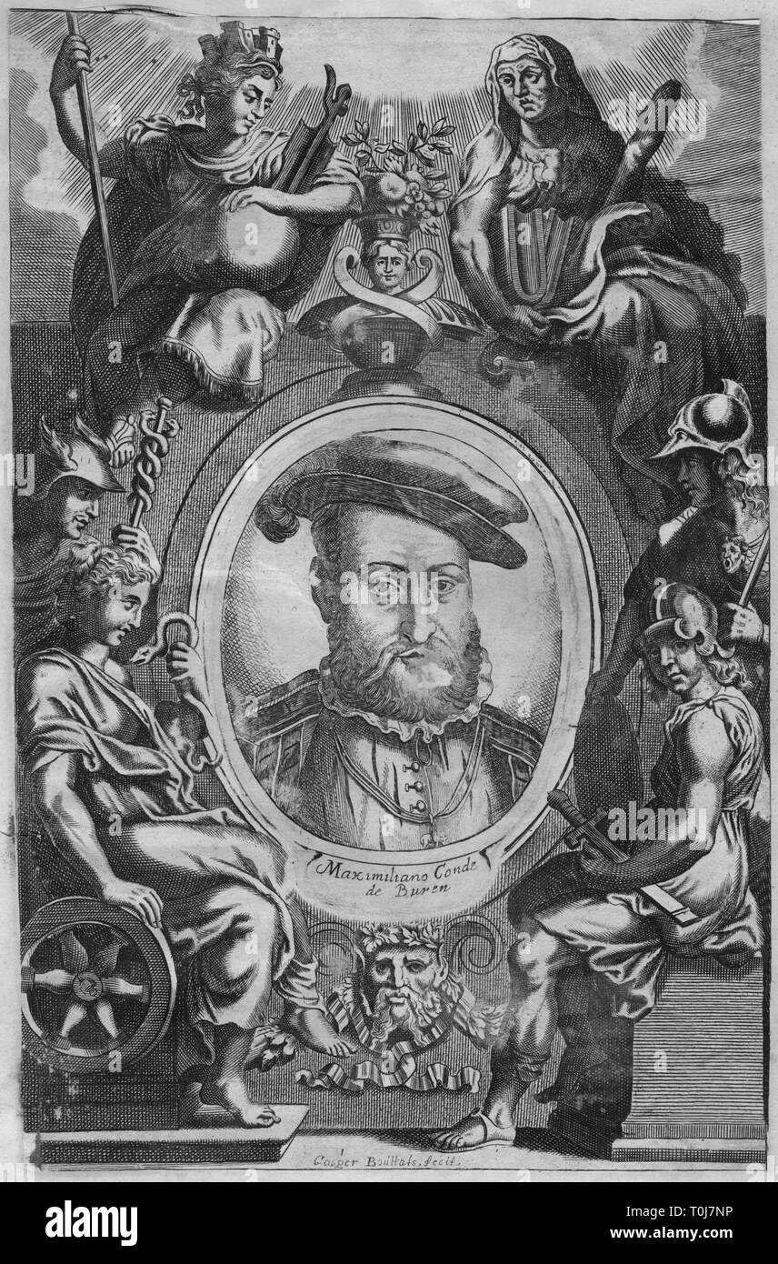 'Maxilmiliano Conde de Buren', (mid-late 17th century). Creator: Gaspar Bouttats. Stock Photo