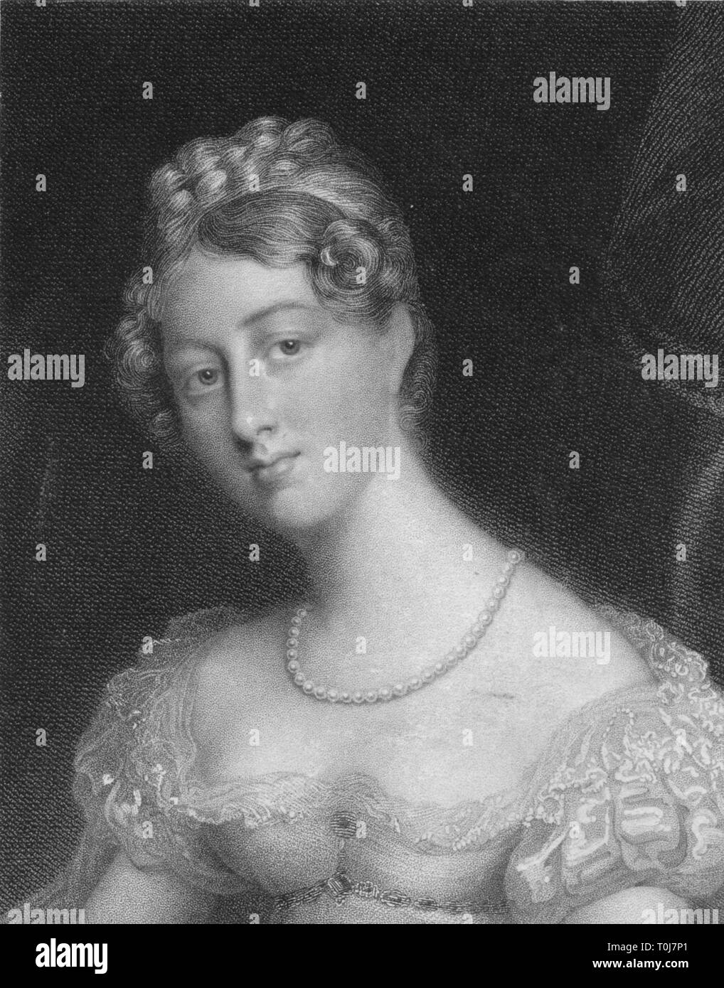 'The Right Honourable Lady Anne Beckett', 1829. Creator: Thomas Wright. Stock Photo