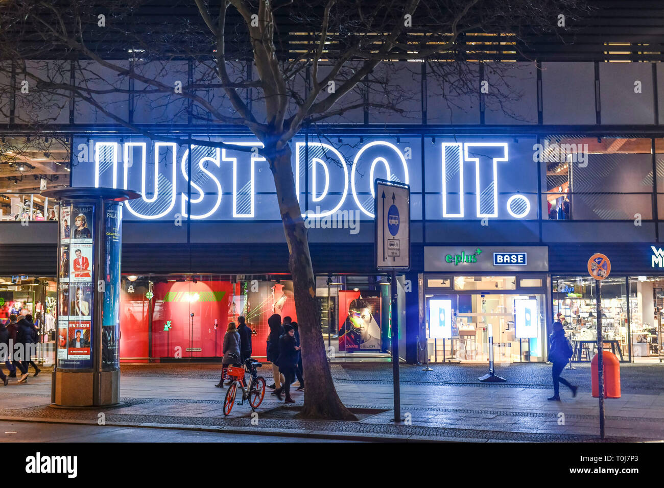 Nike European centre, Tauentzien, Charlottenburg, Berlin, Germany, Nike  Europacenter, Deutschland Stock Photo - Alamy